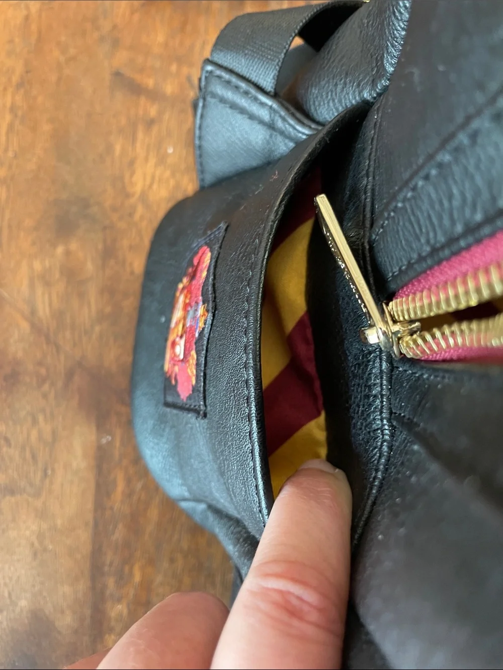 Loungefly Harry Potter Mini Backpack with Gryffindor Tie Detail - Black & Red
